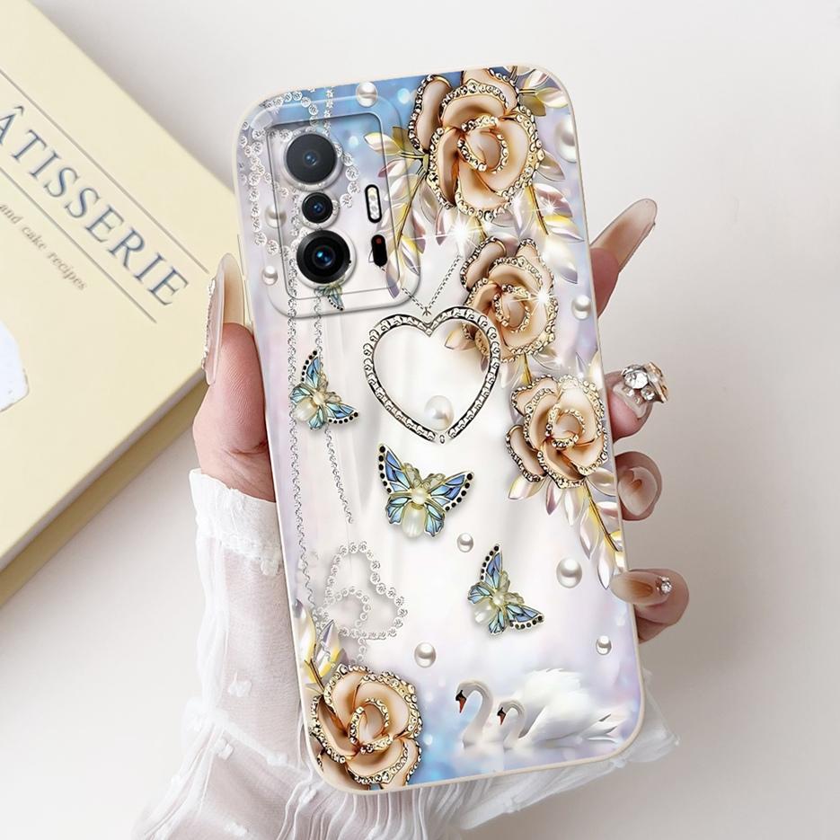 For Xiaomi 11T Pro Case Mi11T Cute Candy Painted Cover Shockproof Soft Silicone Phone Case For Xiaomi Mi 11T Pro 11TPro 5G Shell