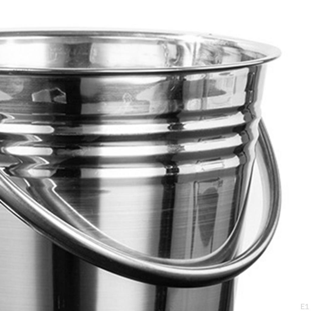 Ice Bucket Beer with Handle Metal Pail Beverage Tub for Family Gatherings Bar Accessories