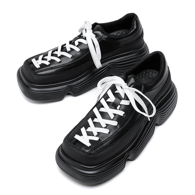 Casual Sports Shoes Men's Summer Breathable Dad Shoes Thick-soled Heightening Shoes Dad Shoes Men's 60712-R