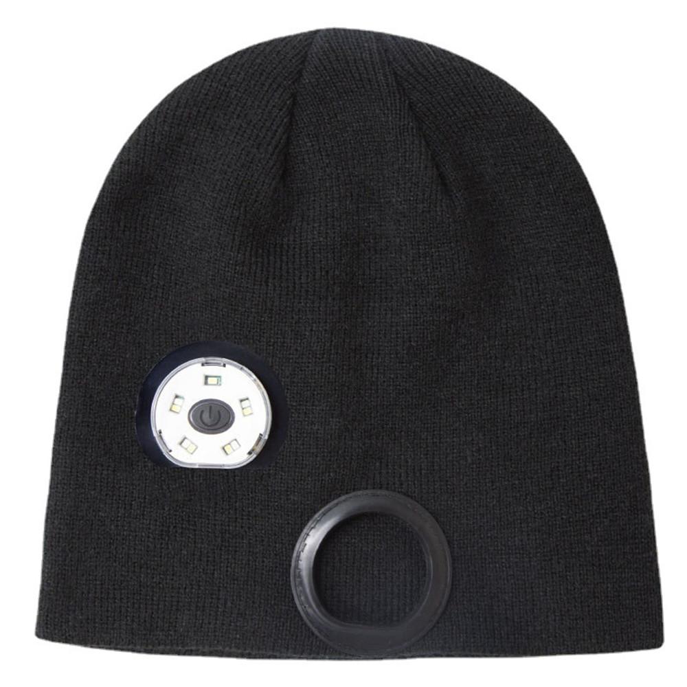 Summer Lantern Cap for men and Women LED Night Running Light Warning Light Knitted Cap