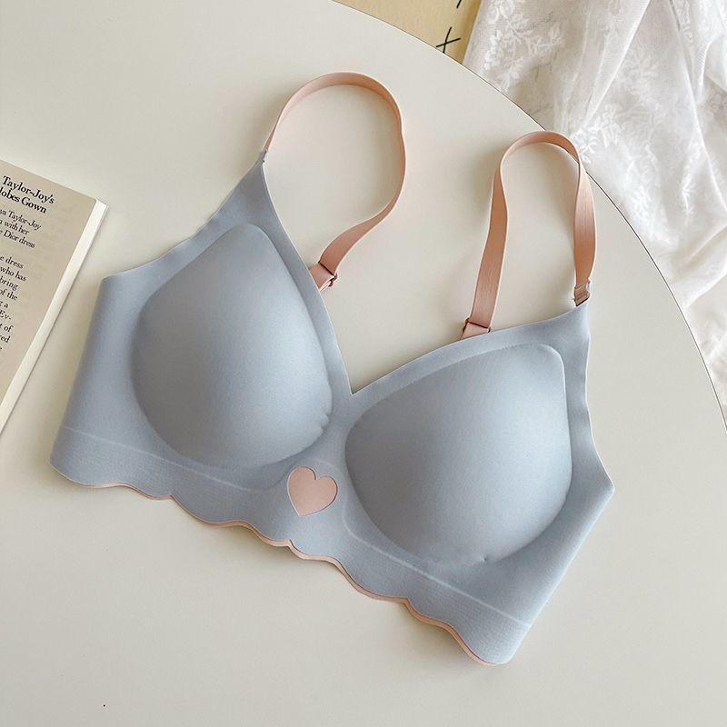 

Девушки Бюстгальтеры Симпатичное Нижнее Белье С Подушечкой Пуш-Ап Бюстгальтеры Женское Белье Бесшовные Беспроводные 38/85AB