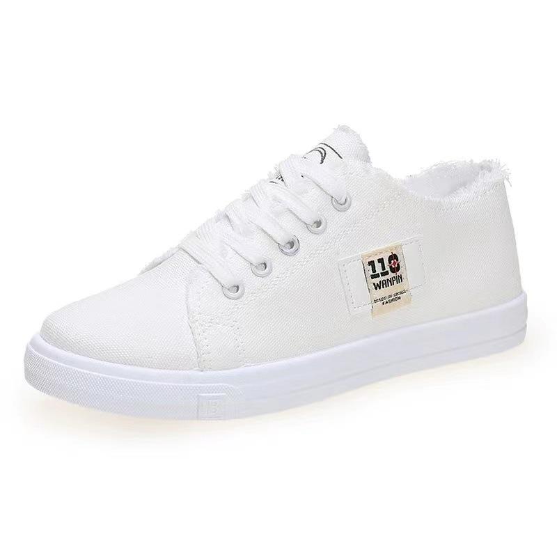 Canvas Women's Shoes Fall New Style All Matching Flat Cloth Shoes Summer Thin Single Shoes Fashion Casual Student Board Shoes