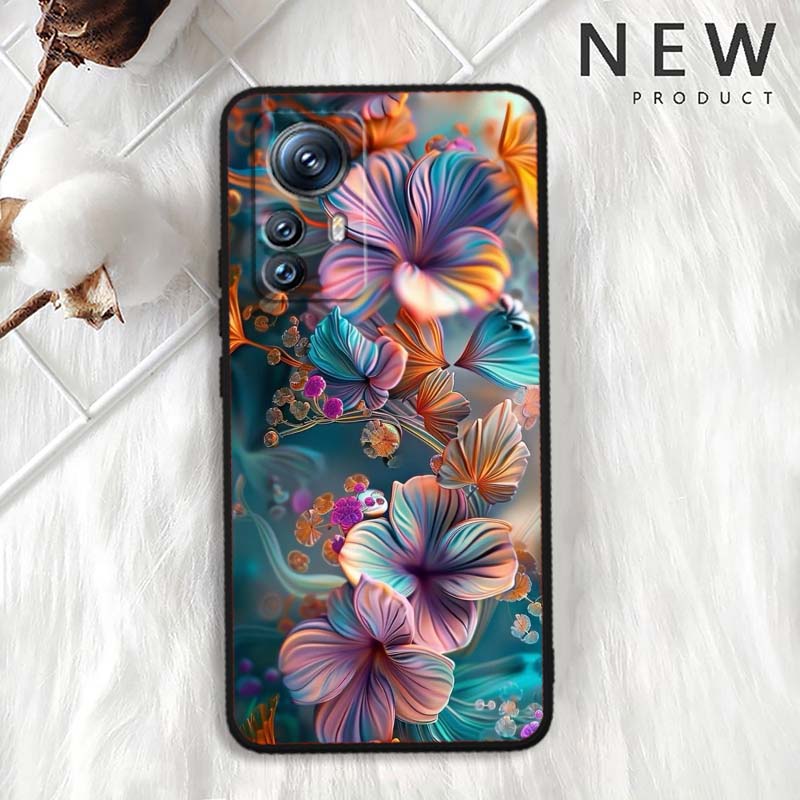 

Butterfly flower pattern For Xiaomi Mi 15 14 13 13T 12 12T 12S 11 11i 11T Pro Ultra Lite 5G Black Soft Phone Case Xiaomi Mi 11