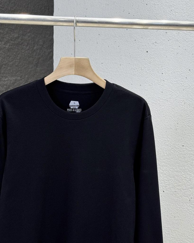 Men's Summer Stylish Round Neck Long Sleeve Cotton T-Shirt - Breathable, Comfortable, Solid Color