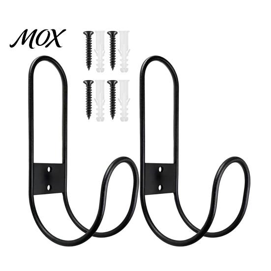 Garage Tool Organizer Heavy Duty Garden Hose Holder, Wall Mount Iron Water Indoor Cleaning Storage Hanger, Multi-functional Hook for Cables
