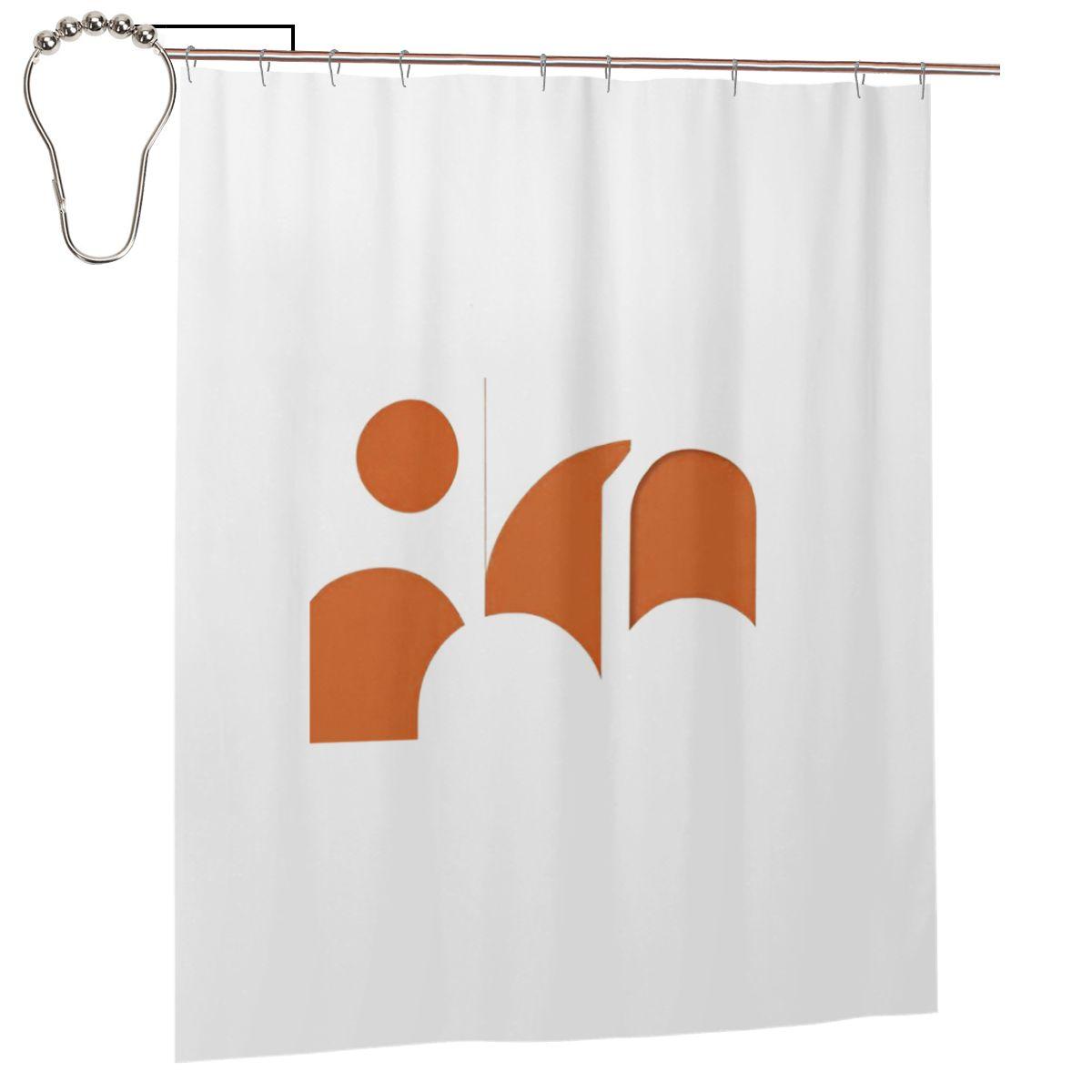 

Geometric Terracotta Shapes Shower Curtain Bathroom Polyester Waterproof Bath Curtains With Hooks W60H190(CM)-1 Pcs