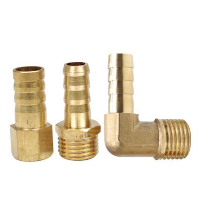 1/8" 1/4" 3/8" 1/2" 3/4" 1" NPT Male Female 1/8-1" Hose Barb Tail Nipple Straight Elbow 90 Deg Brass Pipe Fitting Connector