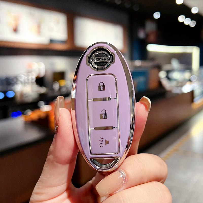 Applicable to Nissan key set 14th generation Xuanyi Bluebird Teana Sunshine Qijun Nissan Tiida bag buckle case Auto supplies