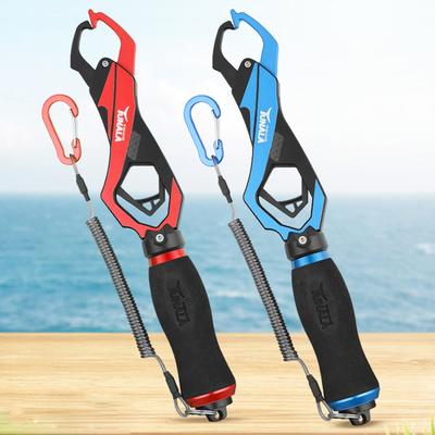 Multifunktionaler Fischgriff, Fischlippengreifer, Angelzange aus Aluminiumlegierung, Einhandbedienung, rutschfest, für Angelliebhaber