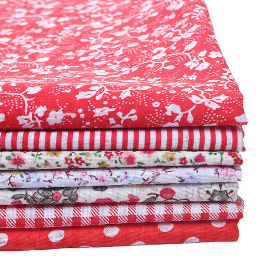 1 Set Patchwork Cloth Smooth Surface No Odor Cotton Wrapping Sewing Craft Cloth for Home