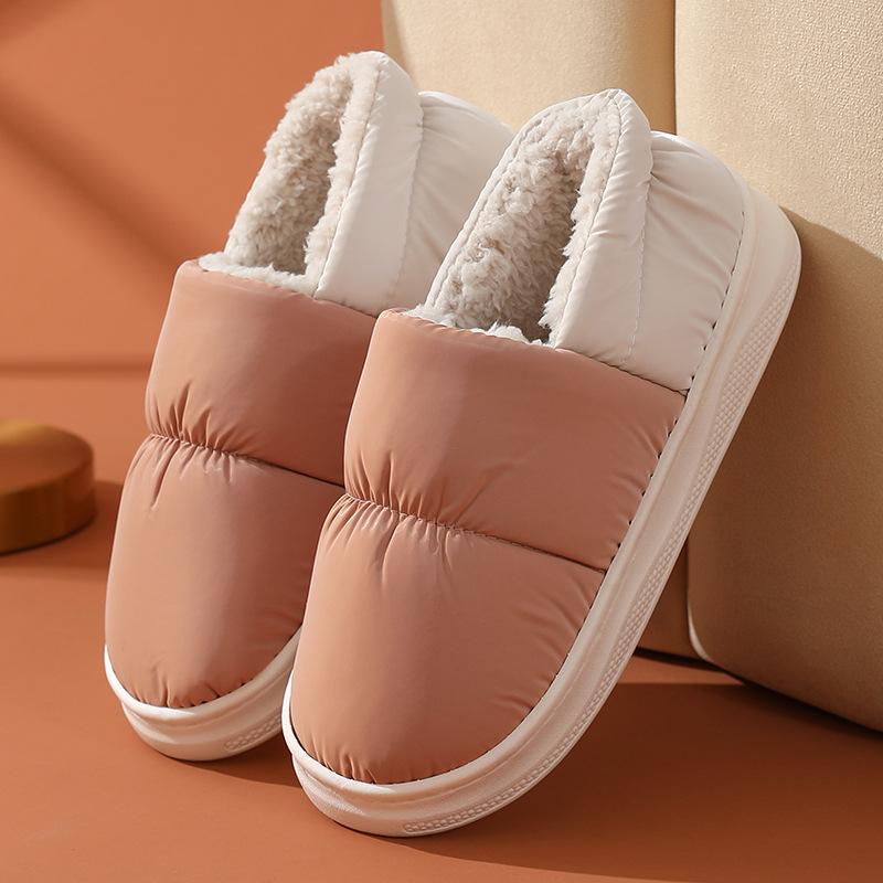 Bag heel household cotton slippers household autumn and winter thick-bottomed warm slippers non-slip stall cotton mop