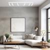 Lampa Sufitowa Nowoczesna Biała Listwa Ruchome Reflektorki Elementy Chrom 6Xgu10 10W Mica Milagro