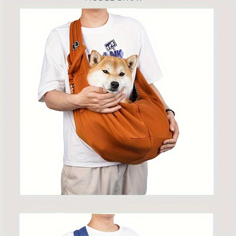 

Дышащий Складной Слинг-Переноска для Собак - Большая Вместимость, Регулируемый Ремень, Полиэстеровый Материал для Комфорта и Удобства светло-коричневого