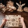 "Creative Castle Theme 3D Wooden Puzzle Wood Model Kit Diy Toy Home Decoration Challenging Best Gift For Kids Adult "