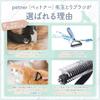 Petner Pet Brush Comb for Removing Loose Hair Detangles and Removes Matted Hair Designed by a Professional Groomer Suitable for and Dogs and Cats