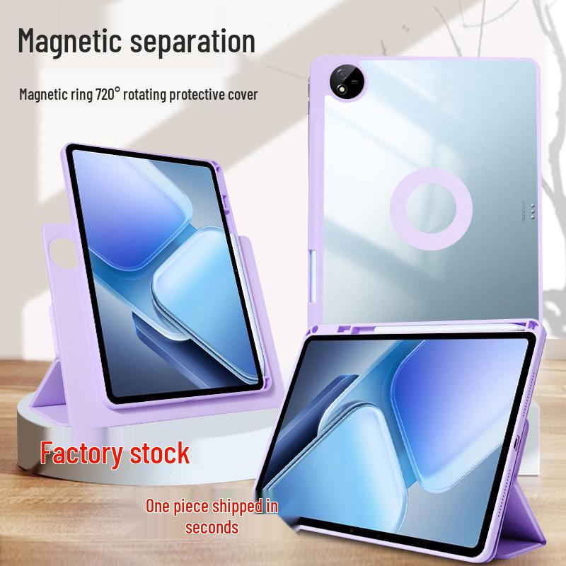 ViVoPad5Pro SE Magnetic Tablet Case: Acrylic & Leather, Compatible with IQOO5 1213