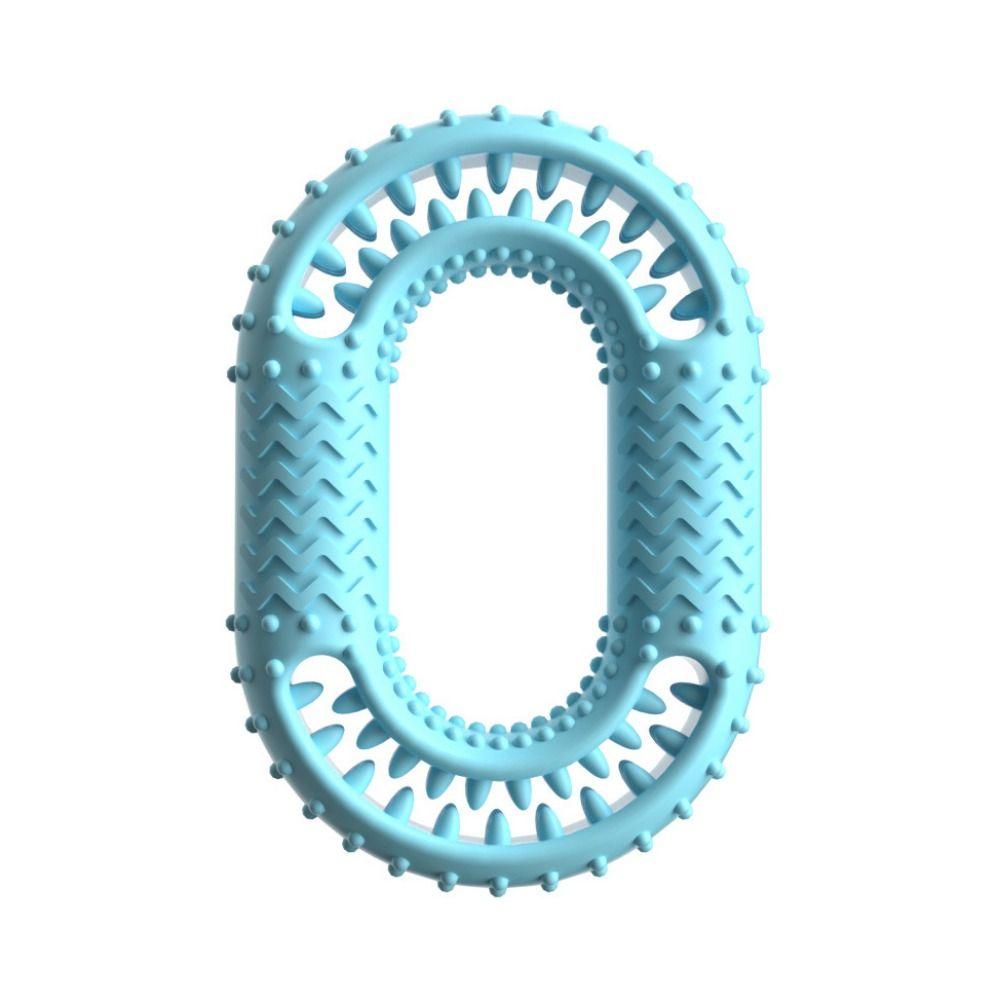 

Игрушка для жевания для собак в форме кольца, износостойкая, игрушка для коренных зубов для собак, практичная игрушка для щенков для прорезывания зубов, тренировочная синий