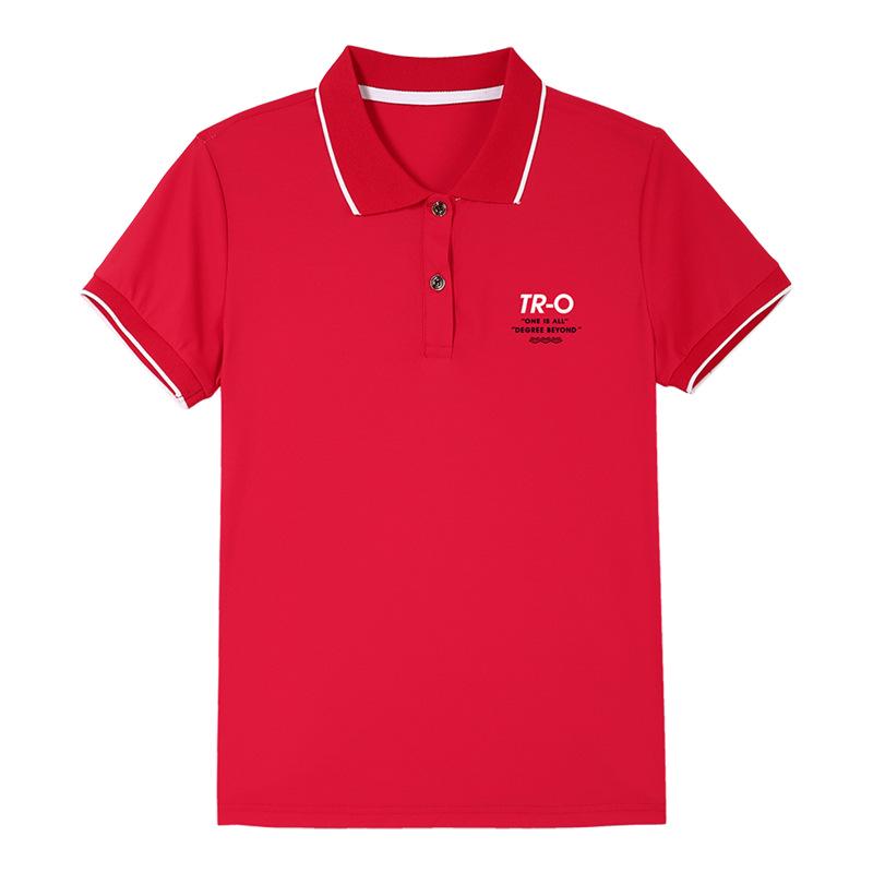 Women's 2025 Summer Large Short-Sleeve Ice Silk Lapel T-Shirt: Slim, Versatile, Breathable