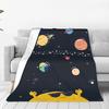 Out of Space Map Blanket Super Soft Flannel Sofa Throw Blanket for Couch Bedding Office Throws Bedspread Quilt