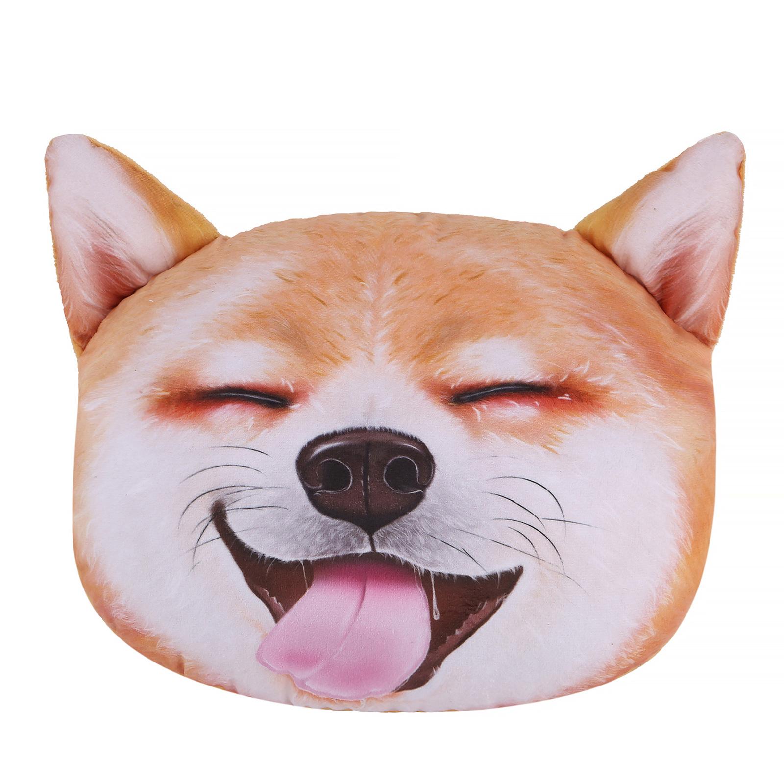 

Новинка, подушка для поддержки головы, милая подушка для шеи с собакой и кошкой, автомобильный подголовник, мягкая подушка для подголовника, удобная подушка для автокресла B