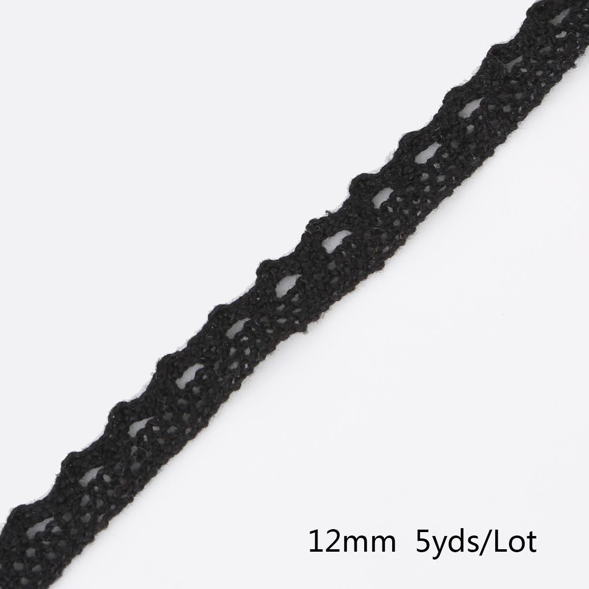 

Черная кружевная лента для отделки одежды