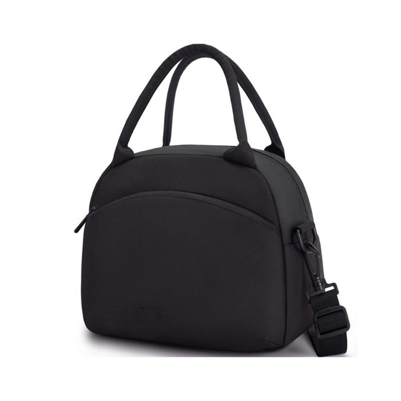 

Spacious Insulated Food Storage Bag Efficient Grocery Shopping Carriers For Work School Outdoor Activities чёрный