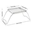 Stainless Steels Folding Cooking Rack Outdoor Camping Kettles Heating Rack Small Barbecue Grill Baking Tray Holder