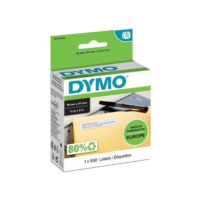DYMO LabelWriter Multi-Purpose Labels - 1 Roll of 500 Labels - 19mm X 51mm