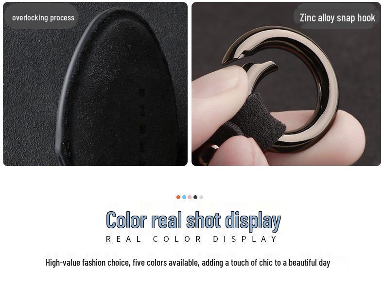 Nubuck Leather Key Case for Range Rover Models (Sport, Evoque, Defender, Discovery Sport, Velar, Freelander)