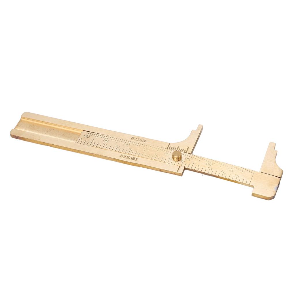 Vernier Caliper Brass   Inch Dual Scales Retro   Measuring Tool for Repair