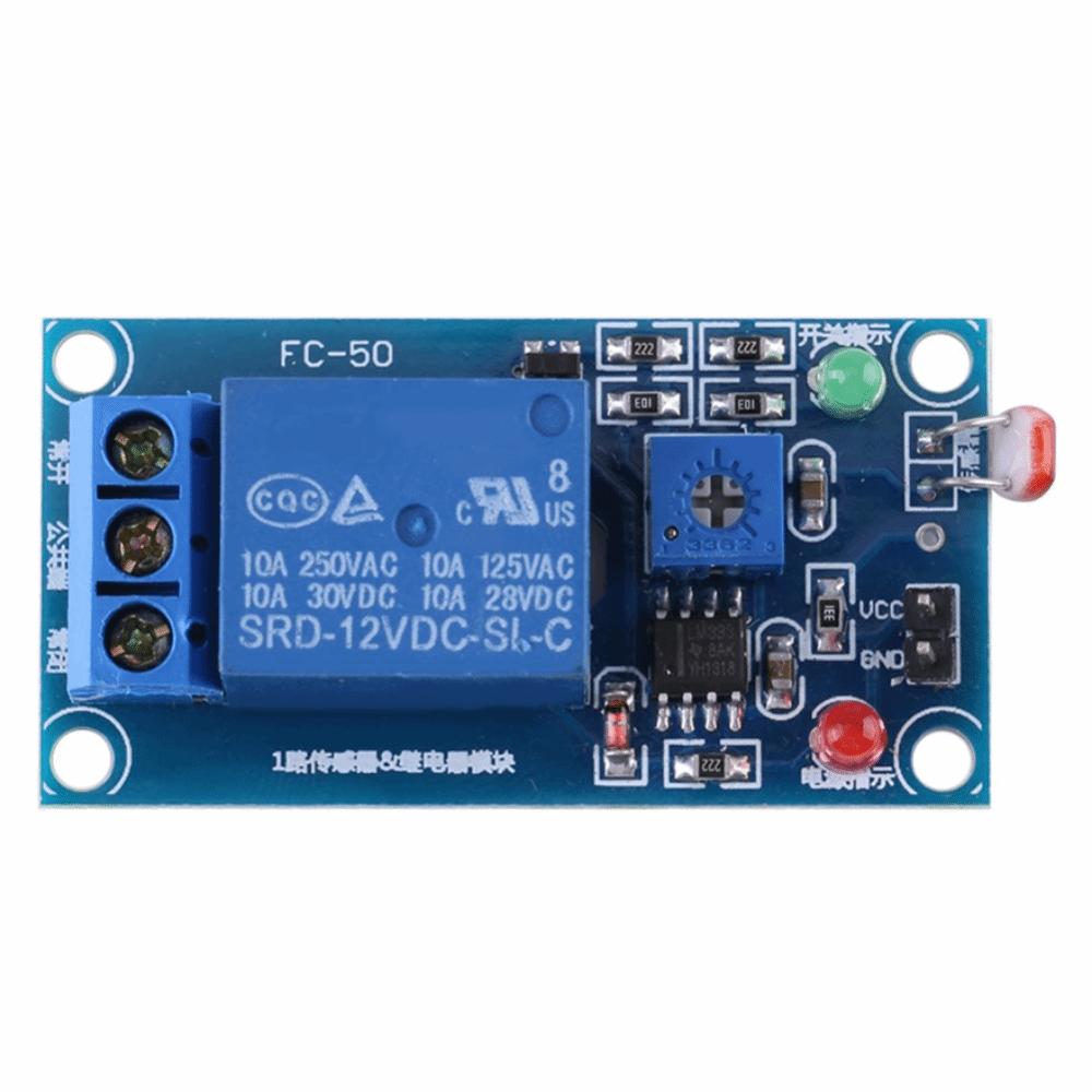 Light Dependent Resistor Light Sensor Switch 12V Relay Control Module LDR Relay  Light Detection
