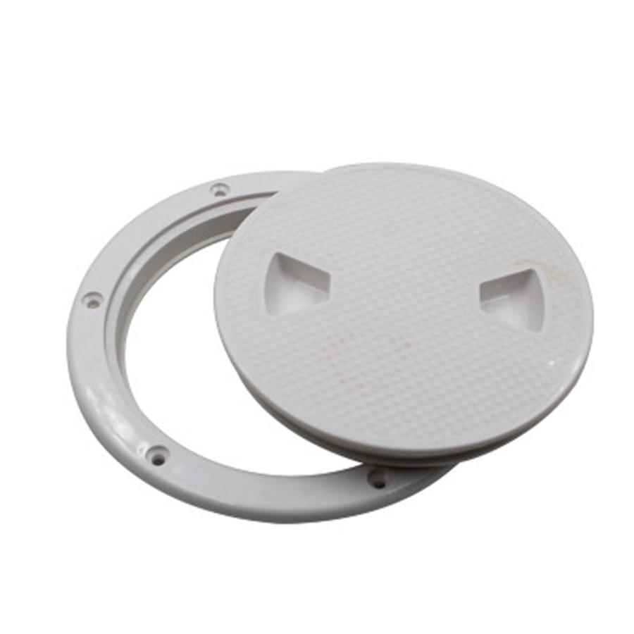 6" Runde Boot Marine Yacht Außendeckplatte Inspektionszugang Luke Abdeckung Weiß x1