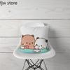 Breakfast Panda Throw Pillow Cover Cute Anime Little  Boo    Sofa Chair Bed Cushion  Home Decor 45x45cm