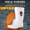 Rain shoes men's high rain boots spring and autumn long tube medium tube water boots velvet warm and non-slip fashion water shoes
