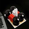 Modern Ceramic Tissue Box Creative Dining Table Decoration Tissue Storage Box Kitchen Wet Towel Dispenser Home Decoration Art