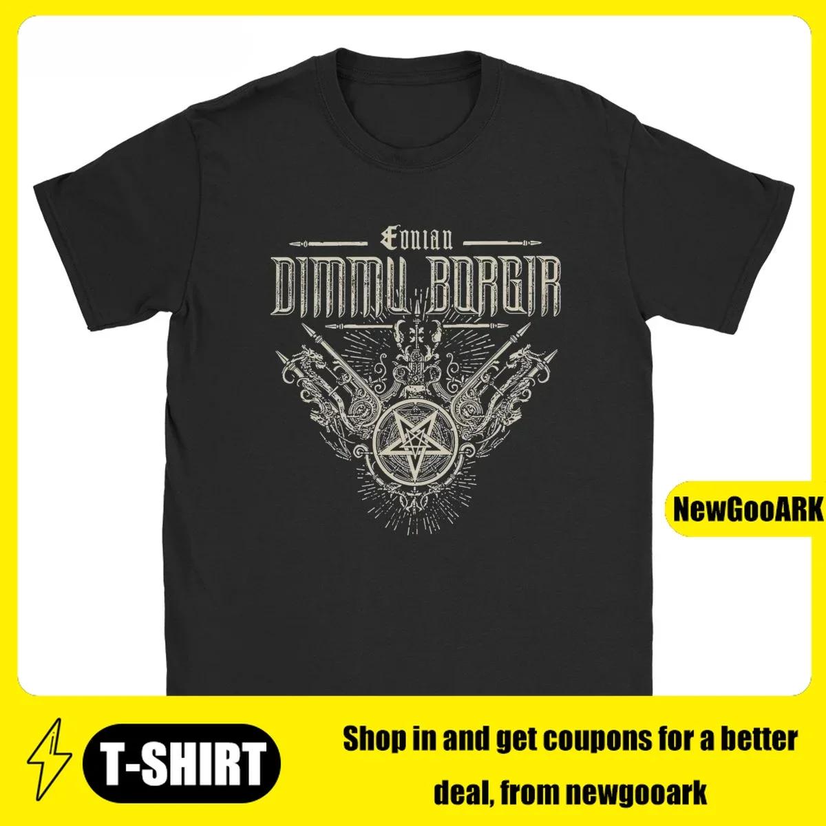 

Black Metal Band Rock Music for Men Women T Shirt Dimmu Borgir printed Short Sleeve T-Shirt Cotton Clothes - Men s Summer... S