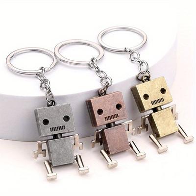 Screw Robot Metal Fashionable All-match Keychain Schoolbag Mobile Phone Case Decorative Chain