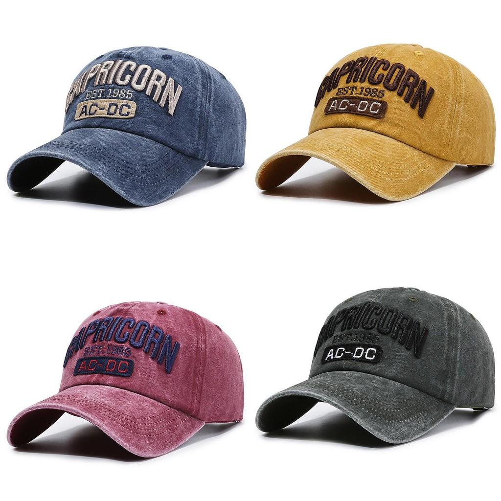 Kozoroh Výšivka Písmena Baseballová Čepice Venkovní Klobouk na Ochranu před Sluncem Prodyšný