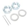 2 Sets Trailer Nut Kit with 1in Shaft Spindle Nuts 1in Washer 2.2in   Cotter Pins Galvanized for 1in Shaft Spindle