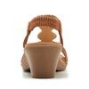 Women'S Boho Wedge Sandals Comfortable Low Heel Wooden Bead Rhinestone Comfortable Wedge Sandal Decorative Shoes For Women
