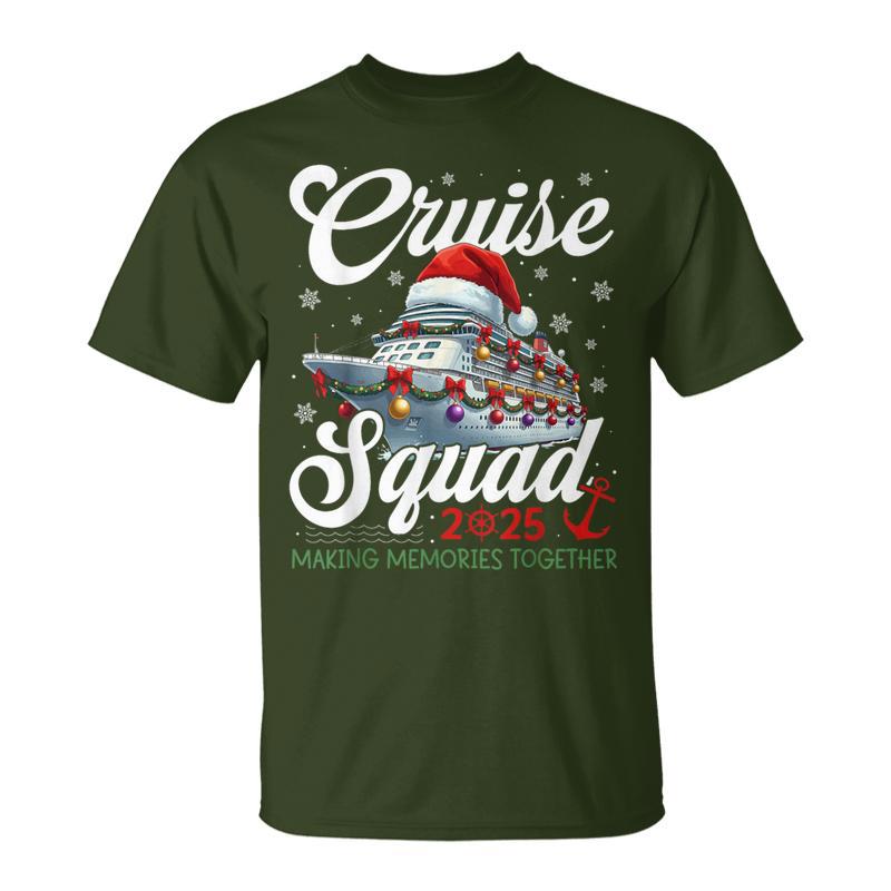Cruise Squad 2025 Family Group Matching Christmas Vacation T-Shirt