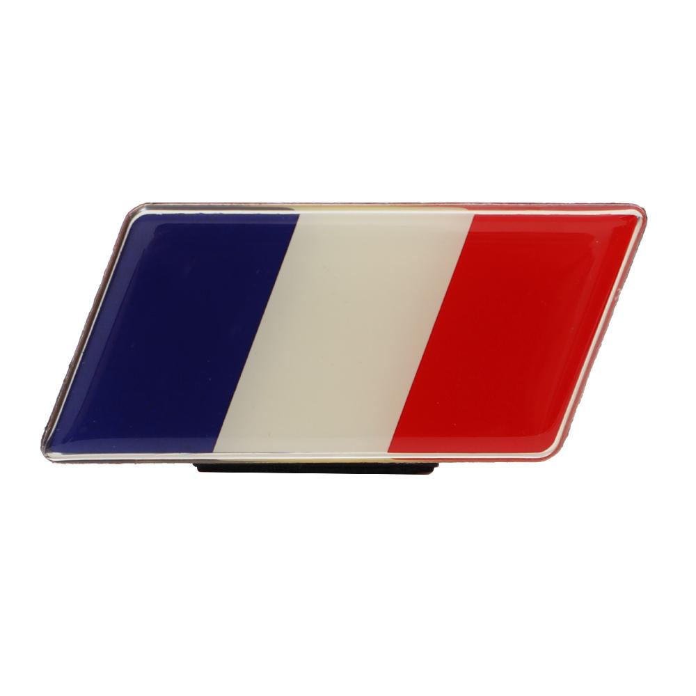 1 pièce Aluminium Drapeau Autocollants de Voiture Emblème de Calandre Badge Grande-Bretagne Allemand France Australie Amérique Russie Pièces de Voiture Accessoires Extérieurs