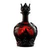 Gothic Vampires Whiskey Decanter Glass Liquor Bottle with Bat Castle Design Halloween Bar Decor for Bourbon