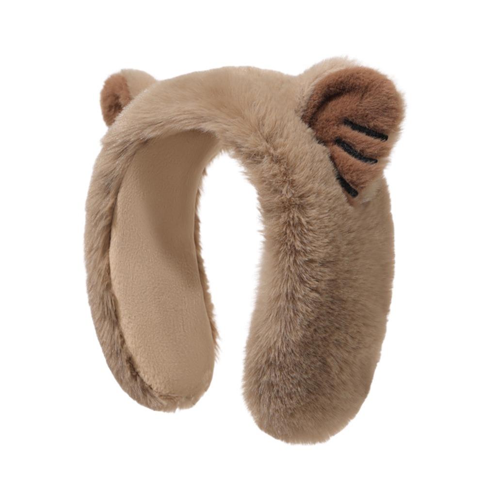 Fashion Plush Winter Bear Earmuffs Anti-Freeze Cartoon Ear Protection Cover Keep Warm Thickening Ear Warmer for Women Girls