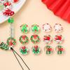 5pcs/lot Christmas Elements Glass Beads Loose Spacer Beads For Jewelry Making DIY Bracelet Necklace Accessories