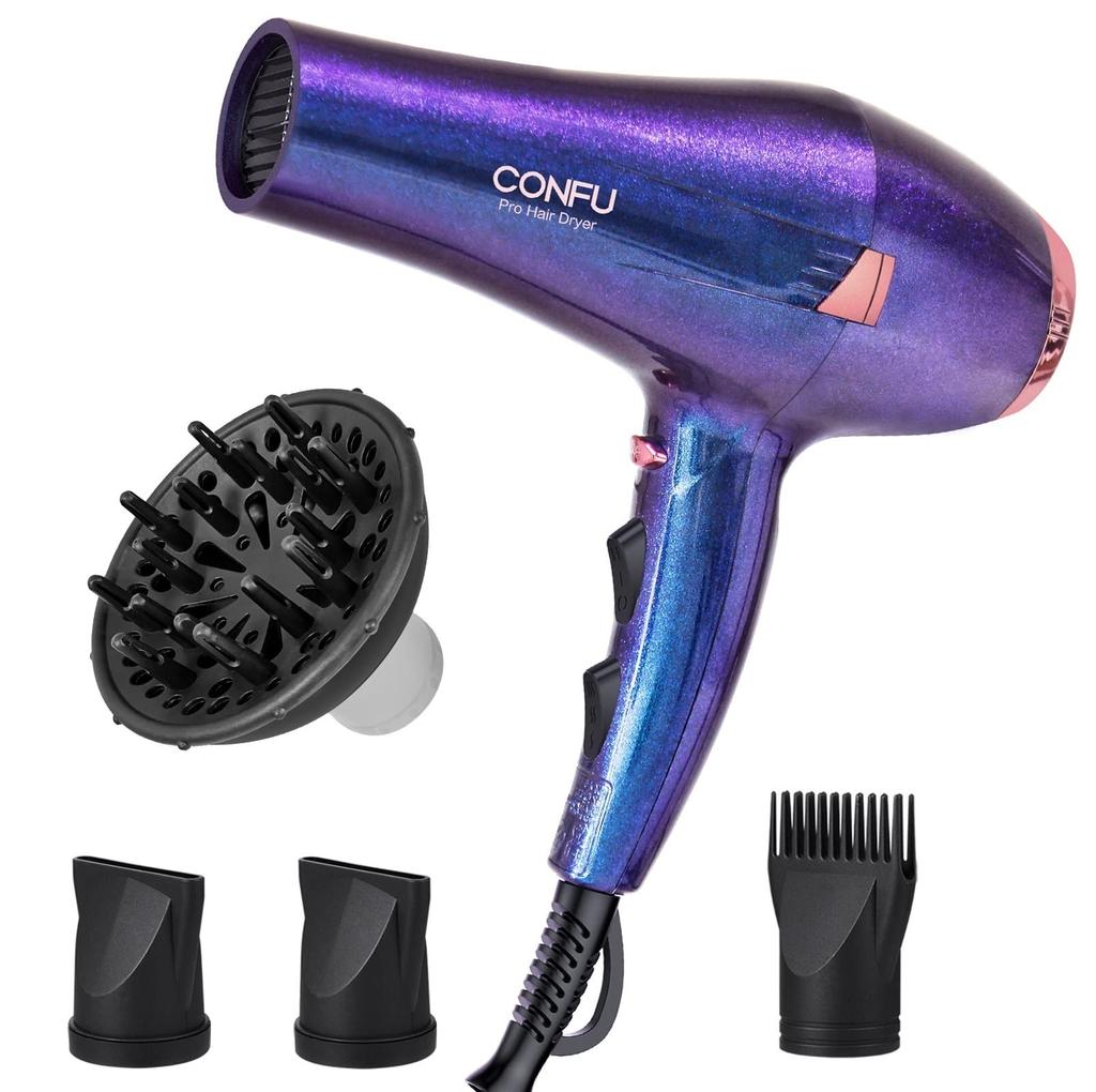 Blue Like La Hair Dryer Large Air Volume Dryer Can Dry Long Hair Quickly 1200W High Power Negative Ion Hair Dryer Temperature Air Volume Adjustment