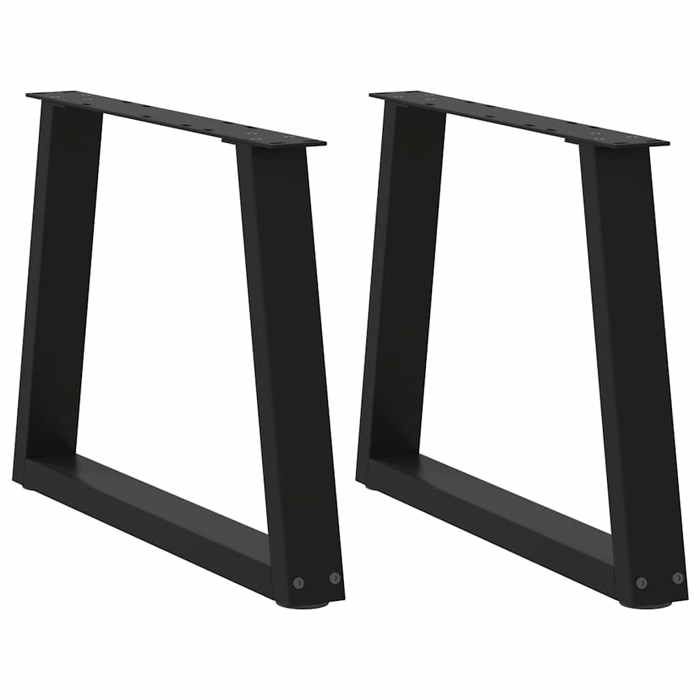 VidaXL V-shaped Coffee Table Legs, 2 Pcs, Black, 50 X (42-43,3) Cm, Steel 4012548