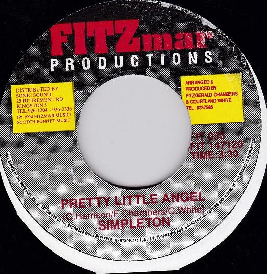 

7inch Record SIMPLETON - Pretty Little Angel FIT033 Fitzmar Product 1994 Jamaica Reggae, Ska & Dub Used