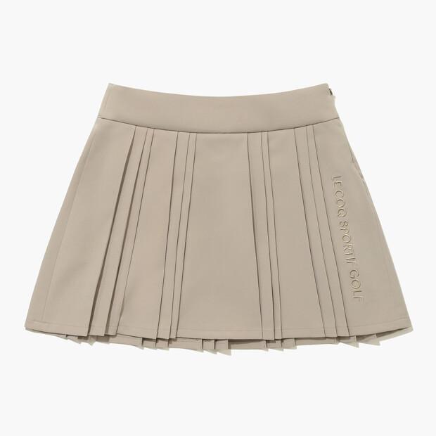 LECOQ GOLF Women'S Back-Band Pleated Skirt (Gq322Lsk92)