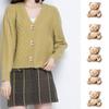 Cute Animal Style Gold for Garment,Bag Bear Shape Clothes Accessories Button Decor Buttons DIY